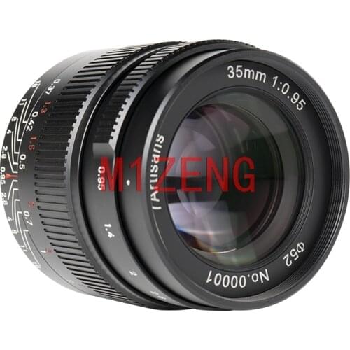 35mm F0.95 aps-c Manual Focus lens for Panasonic m43 canon ef-m eosm sony e a7r4 fujifilm fx xt4 xt100 nikon z mirrorless camera