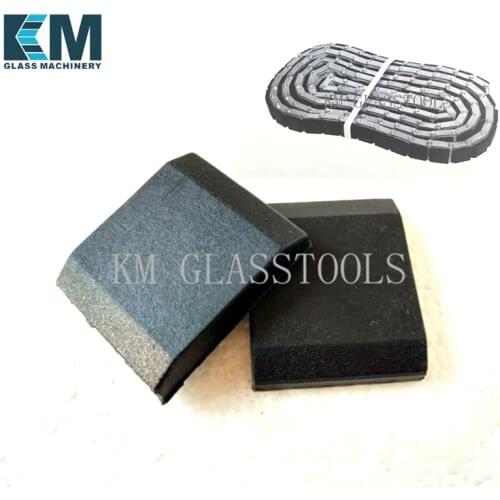 50 PCS/Rubber pad for conveyor,For the Chinese glass edging machine,Glass space parts conveyer chain