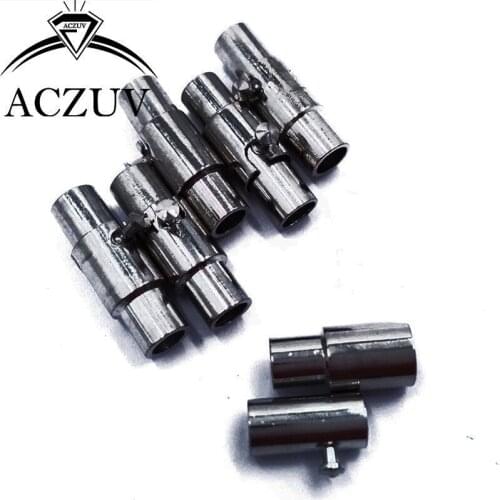 500Pcs 3mm 4mm 5mm 6mm 7mm 8mm Strong Gunmetal Black Magnetic Clasps for Leather Cord Bracelets Necklace Jewelry Making LXC006