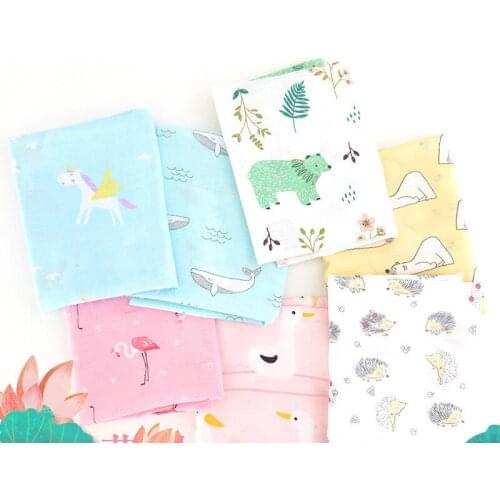 Double cotton linen fabric Soft baby cloth dress Bamboo crepe slub fashion clothing DIY sewing craft material 150*50cm