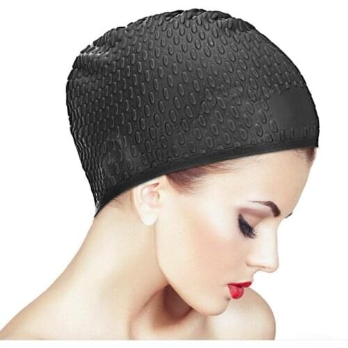 Flexible Silicone Swimming Cap Women Waterproof Men Bathing Pool Cap Unisex Adult Swim Cap Hats For Pool Protect Ears And Hairs