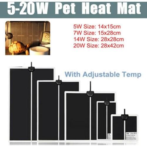Adjustable Temperature Reptile Heating Heat Mat Heating Pad Warmer for Pet Warm LXY9