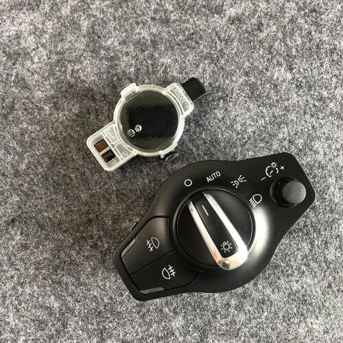Chrome AUTO Headlight Fog Light Switch Control Rain Sensor For Audi A4 2009-2014 B8 S4 A5 S5 Q5 2009-2014 8K0941531AS 8UD955559B