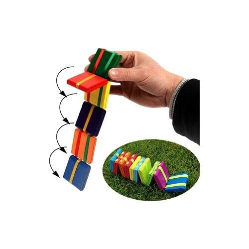 Classic Wooden 20PCS Colorful Flip Board Game Slide Toy Hand-eye Coordination