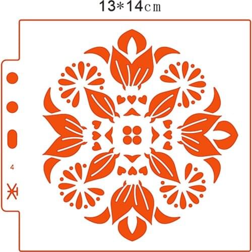 Faceplate plastic mold shield DIY cake scrapbook stencils hollow Embellishments printing lace ruler Valentines Day