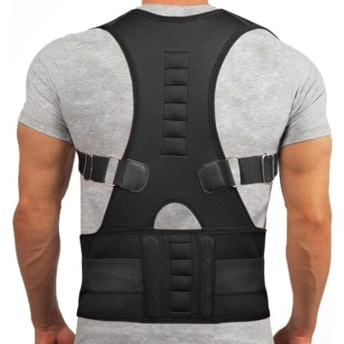 10pcs Magnets Magnetic Posture Corrector Disc Herniation Corrective Lower Back Strap Therapy Brace Shoulder Back Support Belt