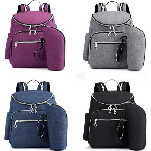 Fashion Large Capacity Mommy Bag Multifunctional Mother And Baby Bag Baby Bottle Diaper Storage Backpack With USB Charging Port