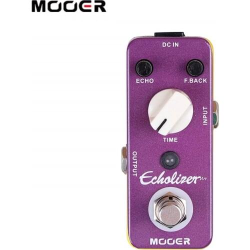 MOOER Echolizer Delay Mini Guitar Effect Pedal True Bypass Full Metal Shell Guitar Parts & Accessories