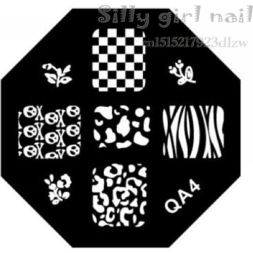 QA series stencil stamping template print imaging plates DIY nail tools Gollum head QA 04