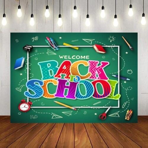 Preparing Stationery Back To School Series Background Student Party Decoration Photo Studio Scene Cloth Can Be Customized