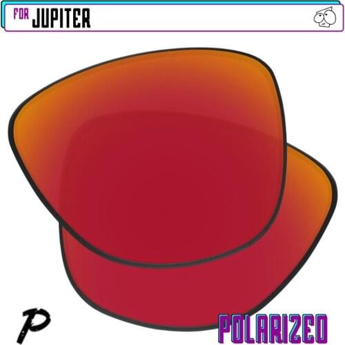 EZReplace Polarized Replacement Lenses for - Oakley Jupiter Sunglasses - Red P