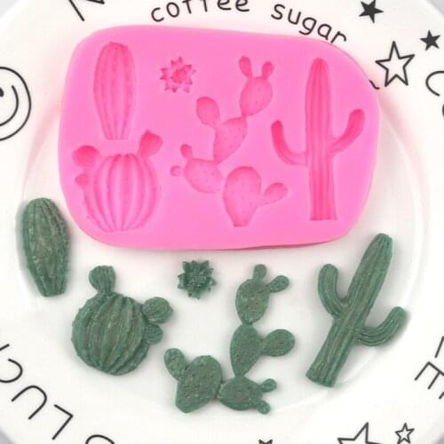 Cactus shape silicone mold Cake Fondant Chocolate Mould Epoxy Mould