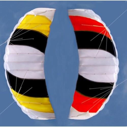 New High Quality 140cm Dual Line Parafoil Kite With Flying Tools Power Braid Sailing Kitesurf Sports Beach