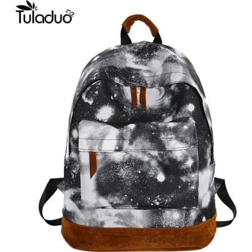 2020 Backpack Female Male School Bags Unisex Starry Sky Galaxy Backpacks Pattern High Quality Man Travel Backpack Fashion Bags