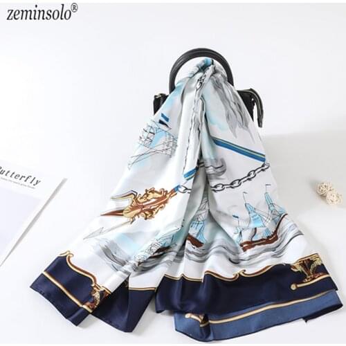New Style Women 100% Silk Scarf 130*130cm Square Satin Scarves Women Scarves For Lady Silk Wrap Scarf Bandana Shawls Stoles