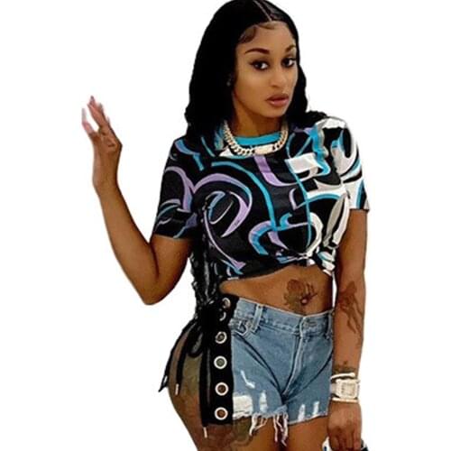 ZJFZML ZZ Short Sleeve Women's T-Shirts