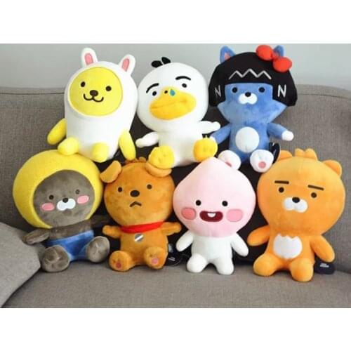 1pcs 25cm Korea Kakao-Friends Cartoon Ryan Stuffed & Plush Toys Kawaii Cute anime plush dolls Cocoa-Friends Animal Kids Gift