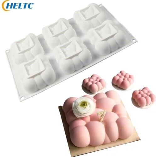 1PCS Cloud Shape Silicone Mold Dessert Mousse Baking Form Moulds Chocolate Cake Candle Mold