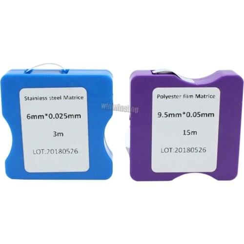 1 pcs Dental material Polyester Film Matrice Stainless Steel Matrix Bands Polishing Strips Dentistry Lab Equipment Dental Tools