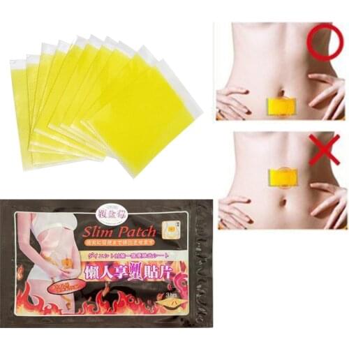 10PCS=1bag Slimming Stick Slimming Navel Sticker Slim Patch FAST Weight Loss Burning Fat Patch medical plaster