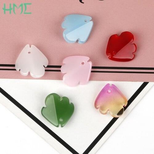 5pcs/lot 15mm Lampwork Crystal Glass Peony Flower Petal Beads For Earrings Necklace Bracelet Making Handmade DIY Accessories