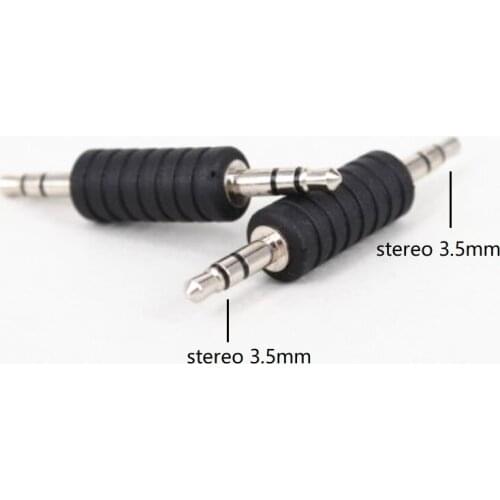5pcs/pack Stereo 3.5mm Male Plug to Male Plug Audio Adapter 3.5 Jack Headphone Coupler Converter