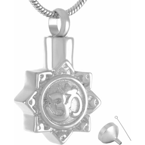 9306 Classic Sun shape Cremation Necklace Ashes Jewelry Keepsakes Urn Pendant