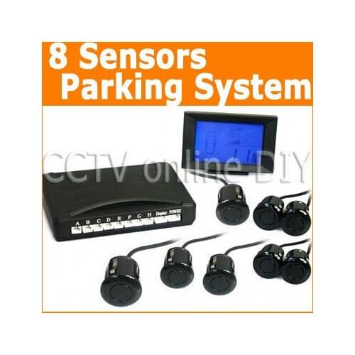 ANSHILONG Newest 8pcs Reversing Sensors Car Parking Radar System Kit Free Shipping