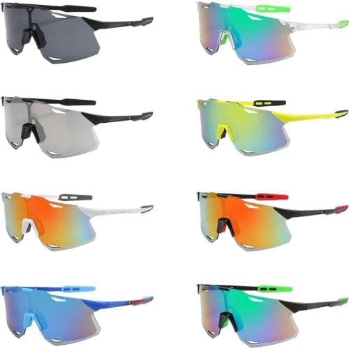Sunglasses Colorful Reflective Mirror Sunglass Large Frame UV Protection Color Film Sunglasses Protection Eyewear