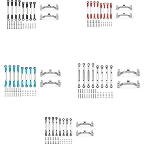 For MN D90 D91 D96 D99S MN99S MN90 1/12 RC Car Upgrade Parts Metal Pull Rod Steering Link Rod Pull Rod Base Set