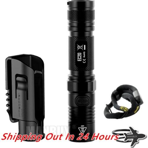 Nitecore EC20 960 Lumens Flashlight + NTH10 Holder CREE XM-L2 LED Torch for Outdoor Camping Security Duty Law Enforcement Patrol