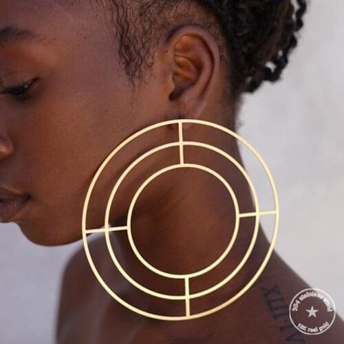 Geometric Oversized Earrings. Geometric Earrings. African Earrings, Statement Earrings. Large Hoop Earrings. Hoop Earrings