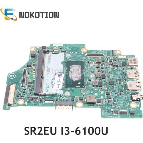 NOKOTION For DELL Inspiron 3158 3153 7359 7353 7568 laptop motherboard SR2EU I3-6100U CPU CN-004R7J 004R7J 04R7J 14296-1 7M6GF
