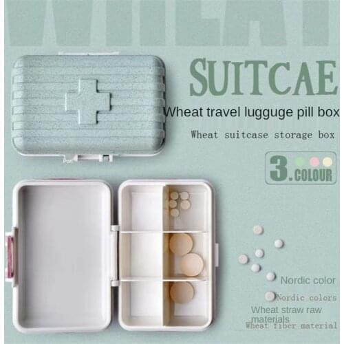 Mini 6 Slots Portable Vitamin Medical Pill Box Tablet Drug Pill Medicine Case Home For Travel Carry Seal Container Organizer
