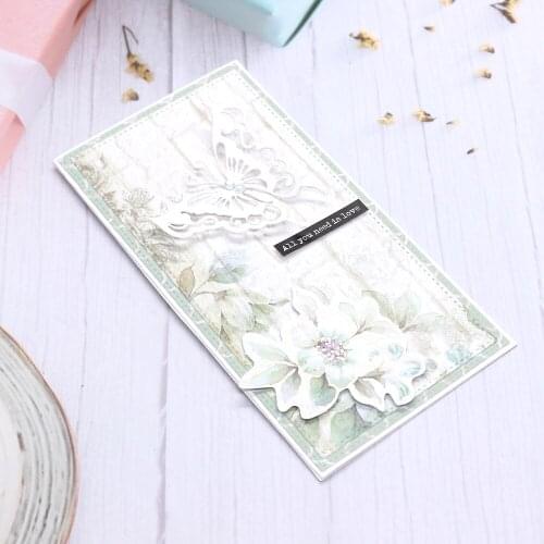 KSCRAFT Mini Slimline Basic Stitched Metal Cutting Dies Stencils for DIY Scrapbooking Decorative Embossing DIY Paper Cards