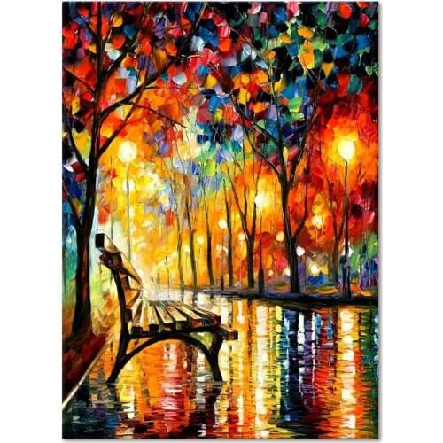 Seascape Boat Sunrise Oil Paintings On Canvas Handmade Wall Art Home Office Decor Hand Painted Abstract Paintings Free Shipping