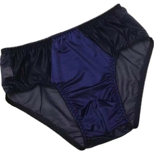 Breathable Mens Briefs Sexy Tulle Netting Transparent Briefs Breathable Elastic Soft Silk Gay Underwear Men Panties