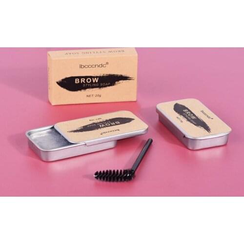 Feathery Brow Styling Soap Setting Gel Waterproof Long Lasting Brows Tint Eyebrow Gel Kit Eyebrow Tin Makeup Cosmetic T0860
