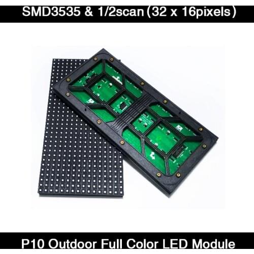 High Brightness P10 Outdoor LED Module 1/2 Scan Kinglight Full Color SMD3535 Modules Waterproof Display Panel 320x160mm