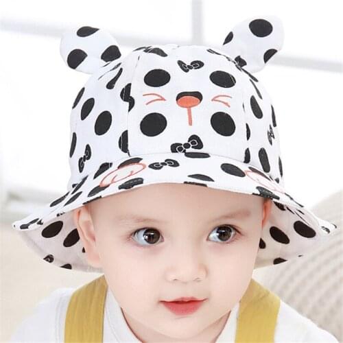 Children Cartoon Bucket Hat spring autumn cap Baby boys girls Lovely Cap Kids Sun Protection Hat Fishermans hat
