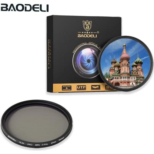 BAODELI Polarized Cpl Filter 37 46 49 52 55 58 67 72 77 82 Mm Polarizer For Camera Canon Lens M50 6d 600d Nikon D3200 Sony A6000