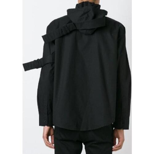 S-6xl Original New Plus Size Men Clothing Hairstylist Loose Personality Long-sleeved Cotton Casual Shirt Stage Singer Costumes