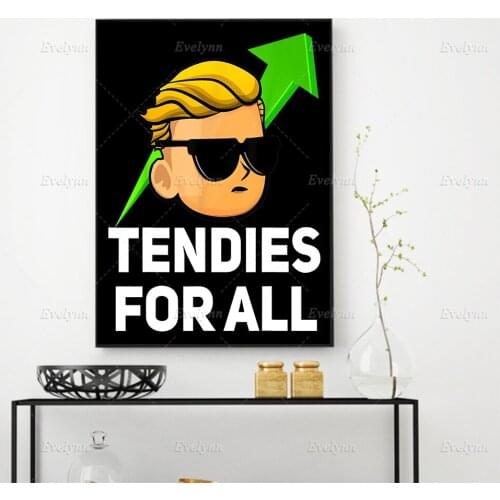 Wallstreetbets Tendies Quotes Inspirational Posters And Prints Modern Office Home Decor Stock Trading Wall Art Canvas Painting