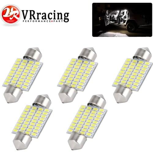 LED Bulb 36mm 6418 6411 C5W White 6000K 3014Chipset 1PCS For Car Interior Map Dome Door Trunk Light 12V 24V