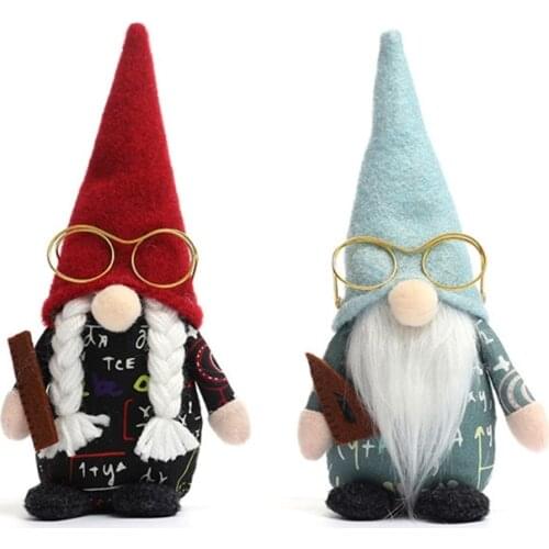 Teacher Gnome Scandinavian Tomte Nisse Swedish Elf Dwarf Home Farmhouse Kitchen Decor Shelf Tiered Tray Decorations