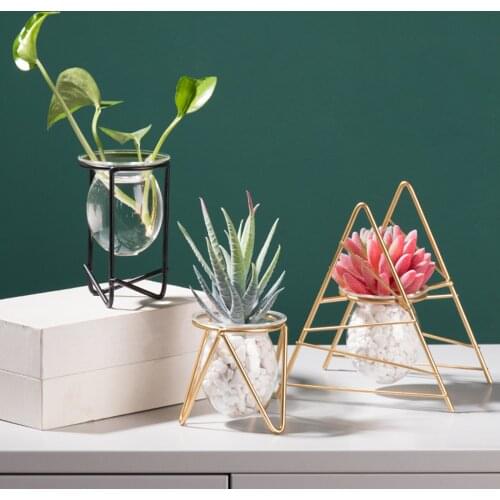 Terrarium Flower Vase For Home Hydroponic Plant Vase Glass Containers Nordic Art Retro Home Garden Craft Ornaments jarrones Hot