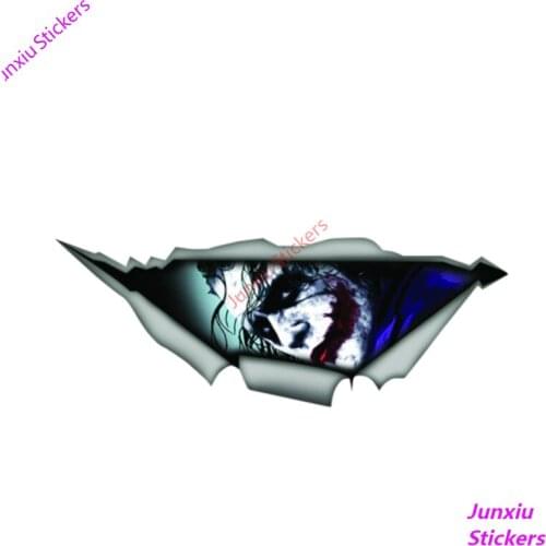 Funny Joker Car Sticker Accessories Vinyl Decal Cover Scratches Waterproof Bumper Car Window PVC 13cm X 5cm