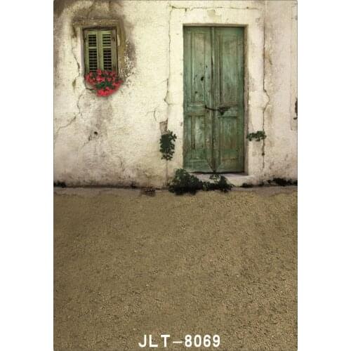 Old House Wooden Door Vinyl Cloth Photo Backdrops for Photo Studio Computer Printed Backgrounds Wedding Children for photo shoot