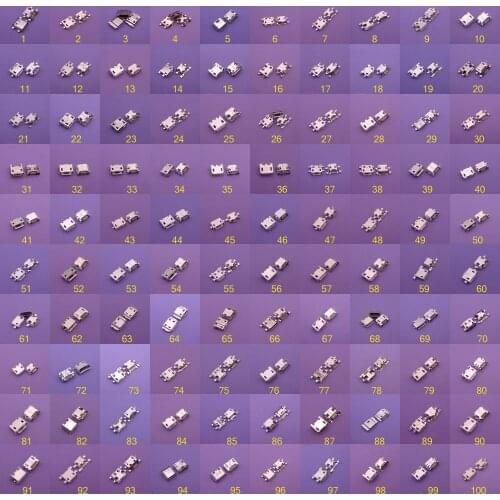 100models micro usb connector mini jack socket power charging port replacement 5 pin 7pin tail for samsung huawei lenovo ZTE HTC