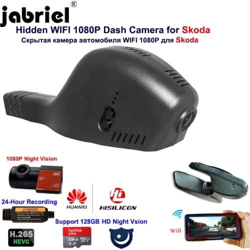 1080P 2K dash cam 24H Car dvr recorder Dash Cam for skoda kodiaq octavia a7 a5 rapid fabia superb Karoq yeti Volkswagen Tiguan